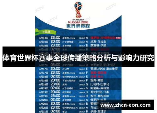 体育世界杯赛事全球传播策略分析与影响力研究